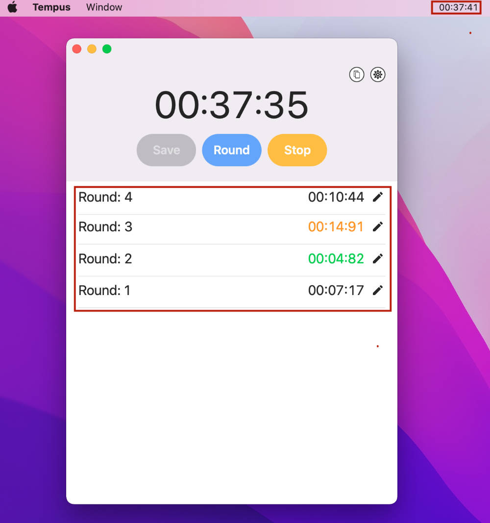 stopwatch for mac